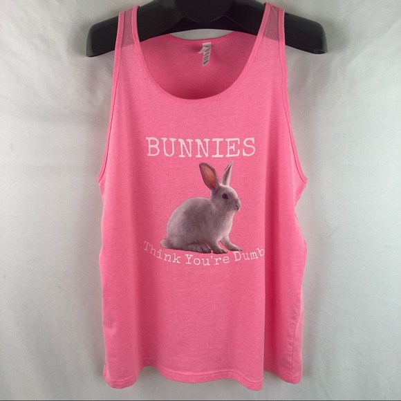 Good Treasures “Bunnies Think You’re Dumb” Tank - Picture 2 of 10
